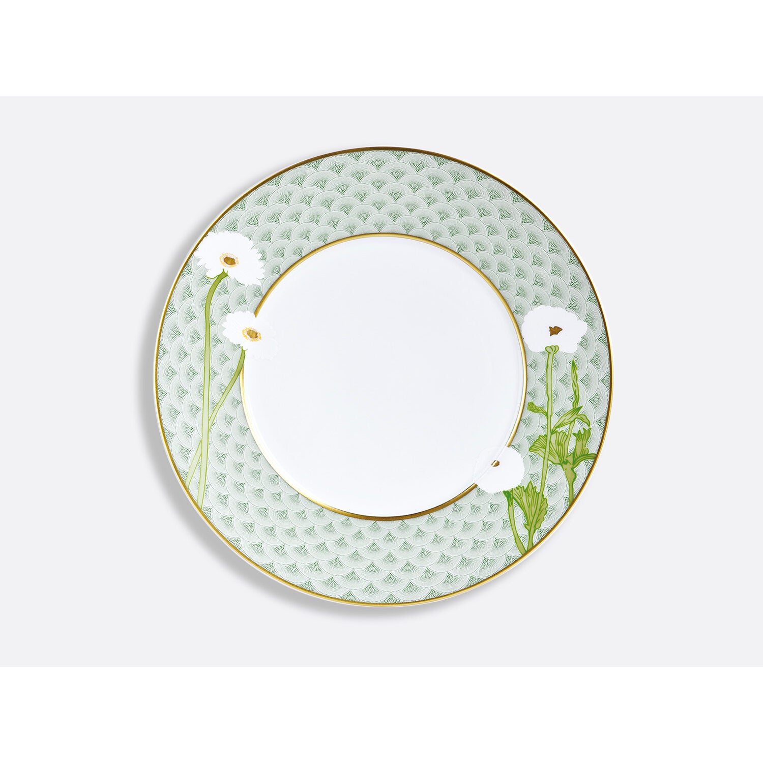 Bernardaud Dinner plate 10.6", Limoges porcelain, Praiana collection, on a white background