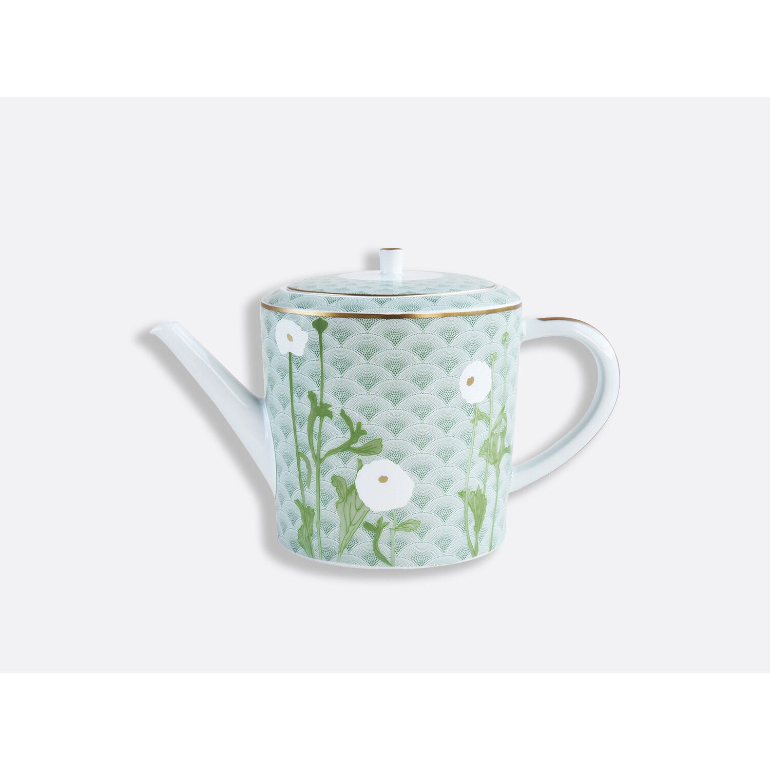 Bernardaud Hot beverage server 34 oz, Limoges porcelain, Praiana collection, on a white background