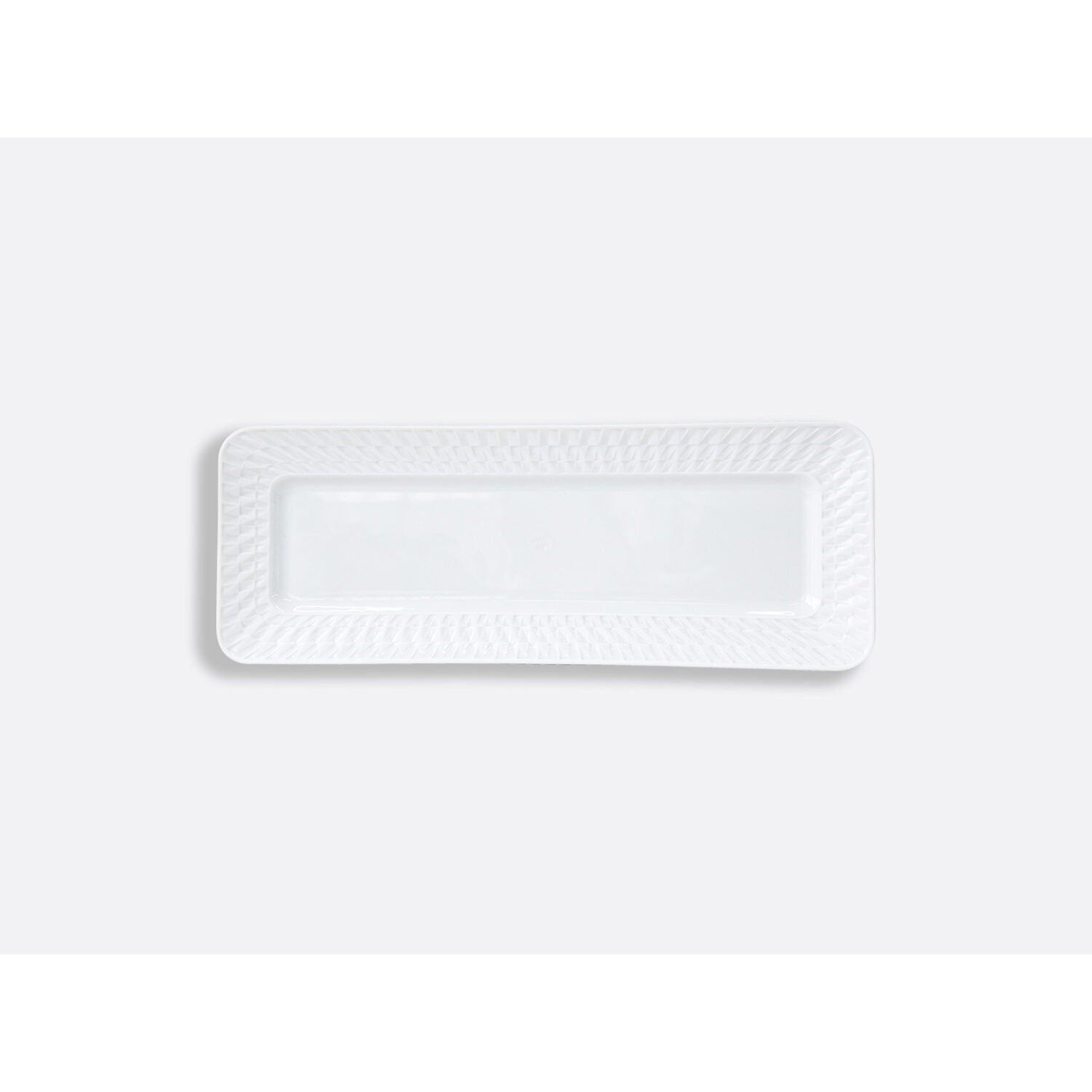 Bernardaud Rectangular platter 12.6" Twist, Limoges porcelain, on a white background