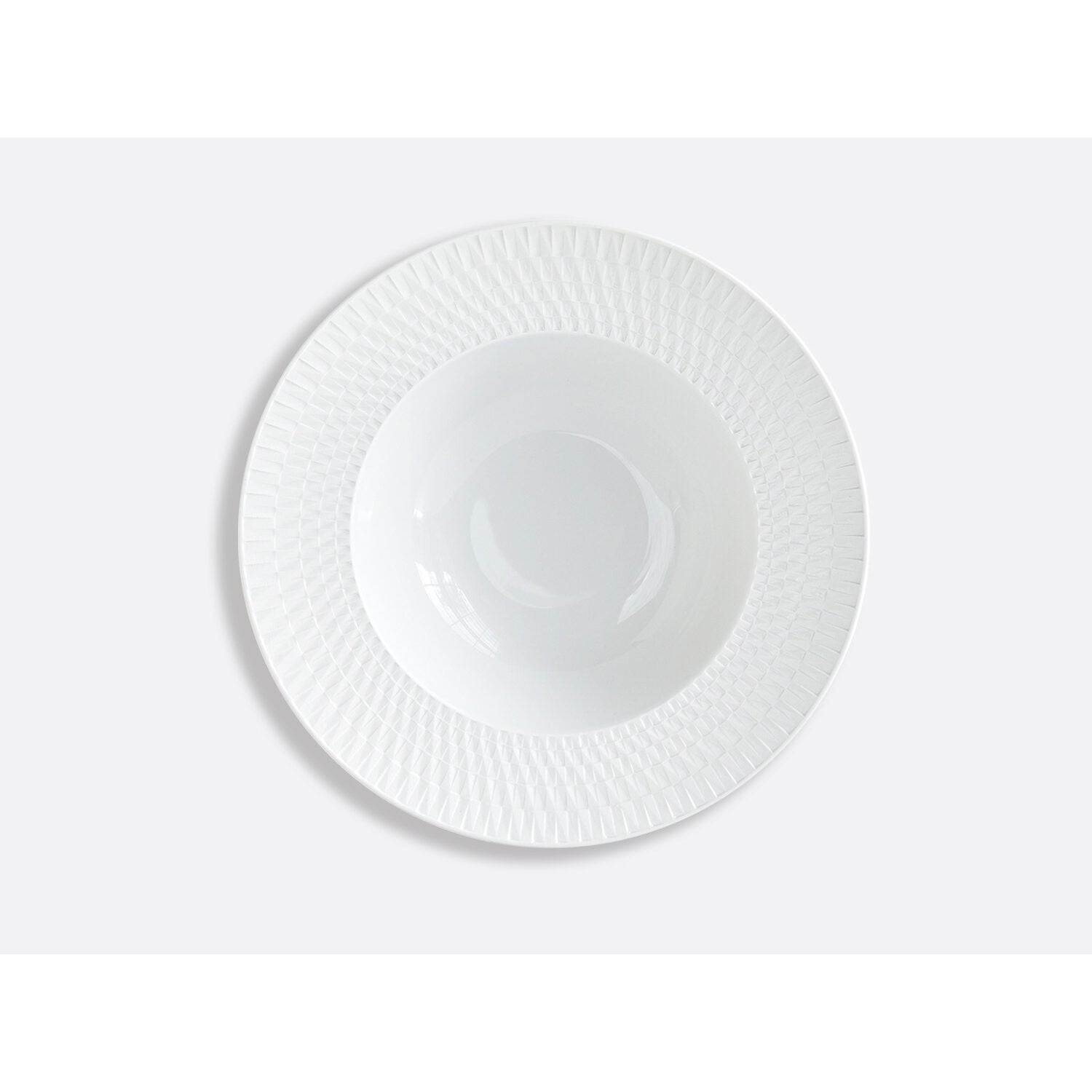 Bernardaud Rim soup 9" Twist, Limoges porcelain, on a white background