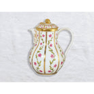 Bernardaud Coffee pot 37 oz, Limoges porcelain, Roseraie collection, on a white background
