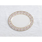 Bernardaud Oval platter 15", Limoges porcelain, Roseraie collection, on a white background