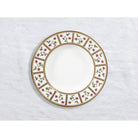 Bernardaud Rim soup 9", Limoges porcelain, Roseraie collection, on a white background
