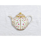 Bernardaud Tea pot 47.5 oz, Limoges porcelain, Roseraie collection, on a white background