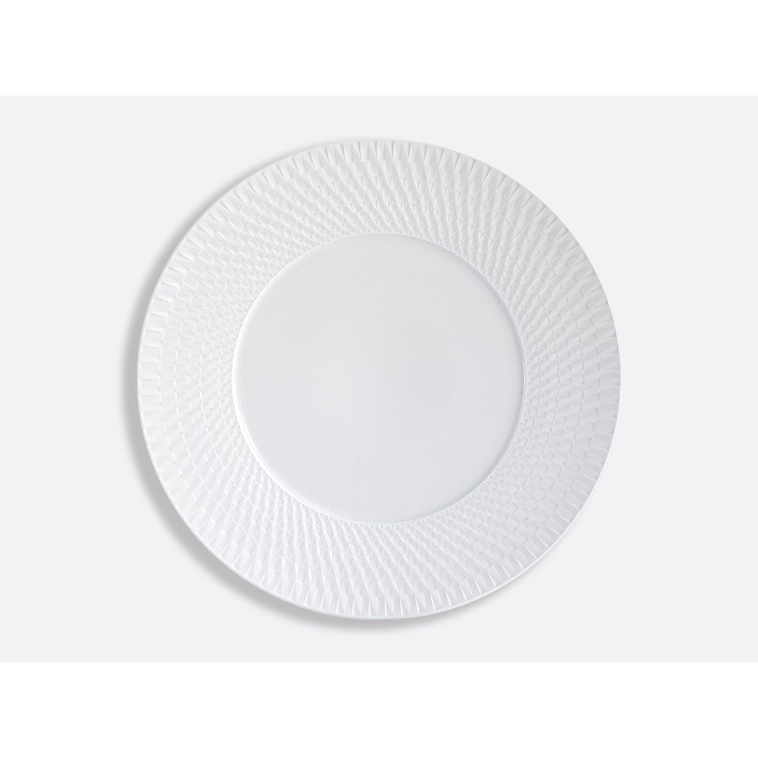 Bernardaud Service plate 11.4" Twist, Limoges porcelain, on a white background