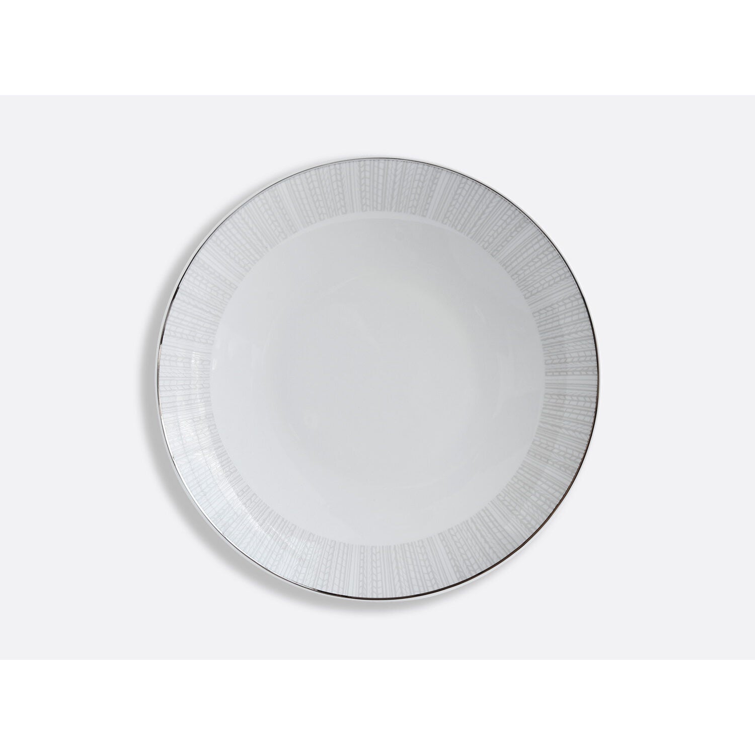 Bernardaud Deep round dish 11.5", Limoges porcelain, Silva collection, on a white background