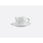 Bernardaud Espresso cup & saucer 3 oz, Limoges porcelain, Silva collection, detail view