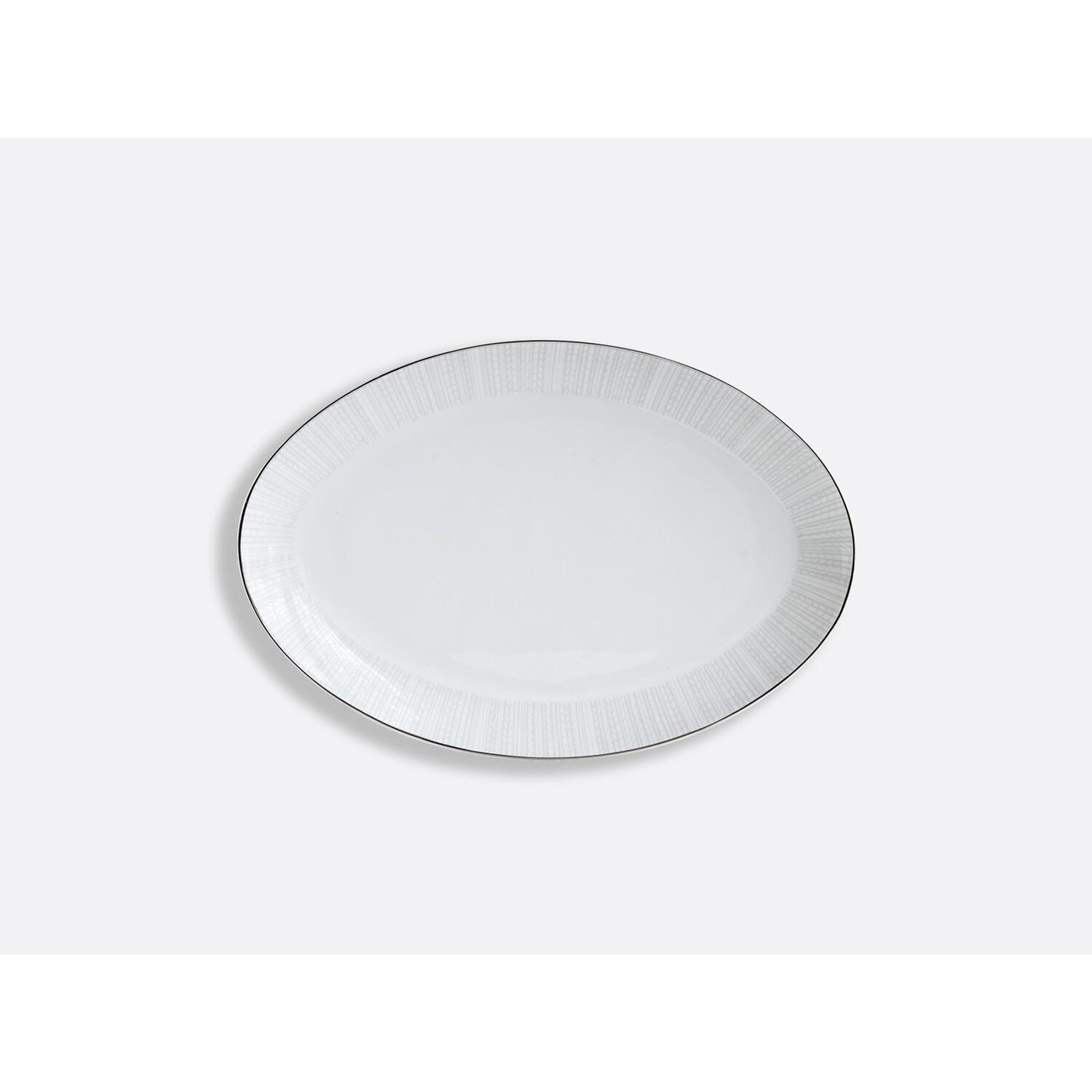 Bernardaud Oval platter 13", Limoges porcelain, Silva collection, on a white background