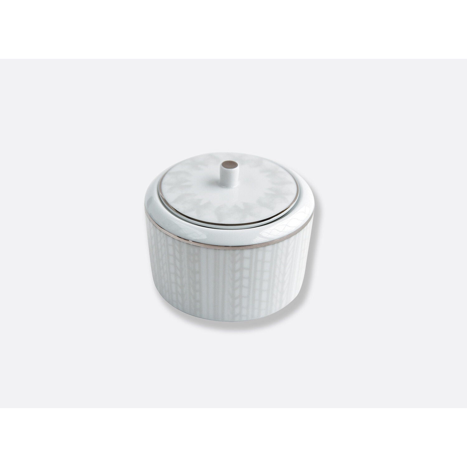 Bernardaud Sugar bowl 6.8 oz, Limoges porcelain, Silva collection, on a white background