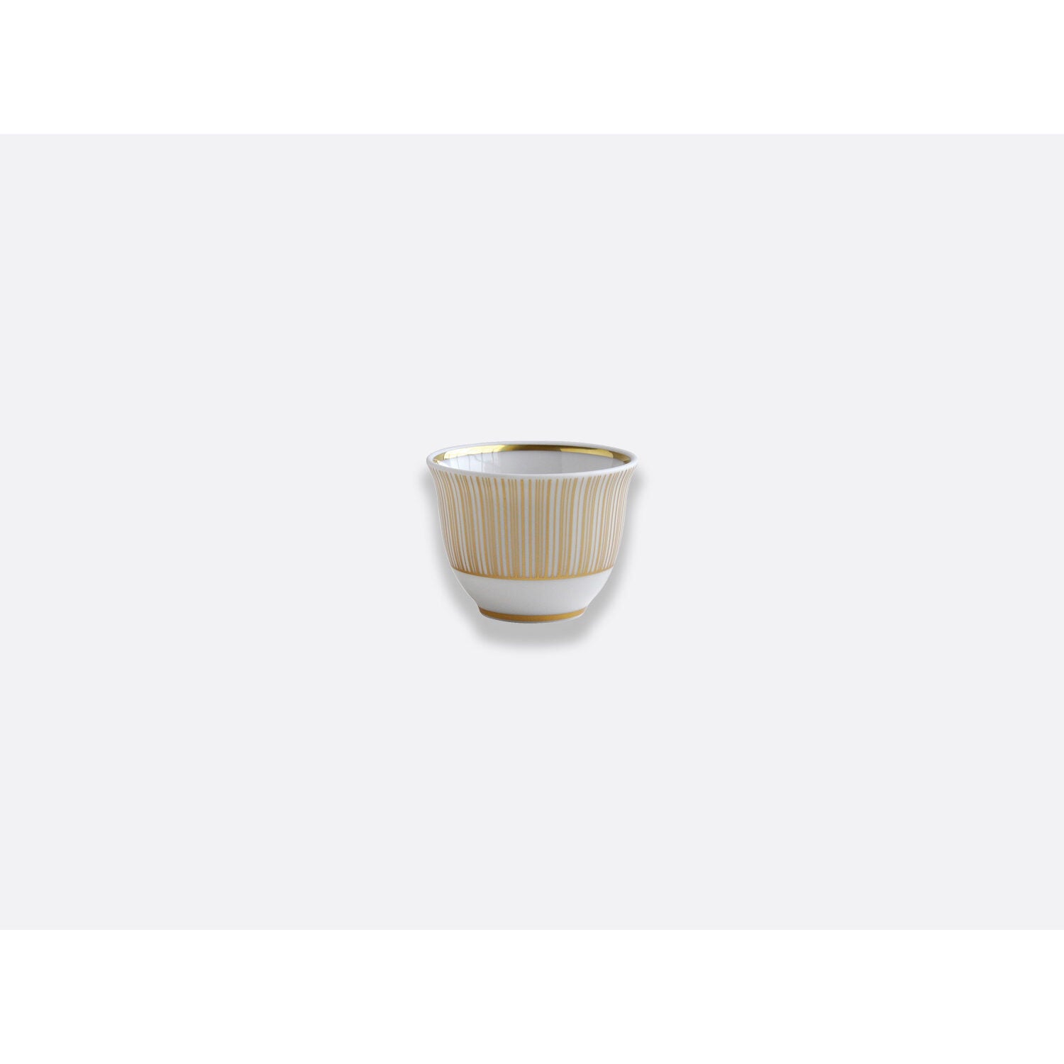 Bernardaud Oriental espresso cup 1.7 oz, Limoges porcelain, Sol collection, on a white background