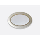 Bernardaud Oval platter 13", Limoges porcelain, Sol collection, on a white background