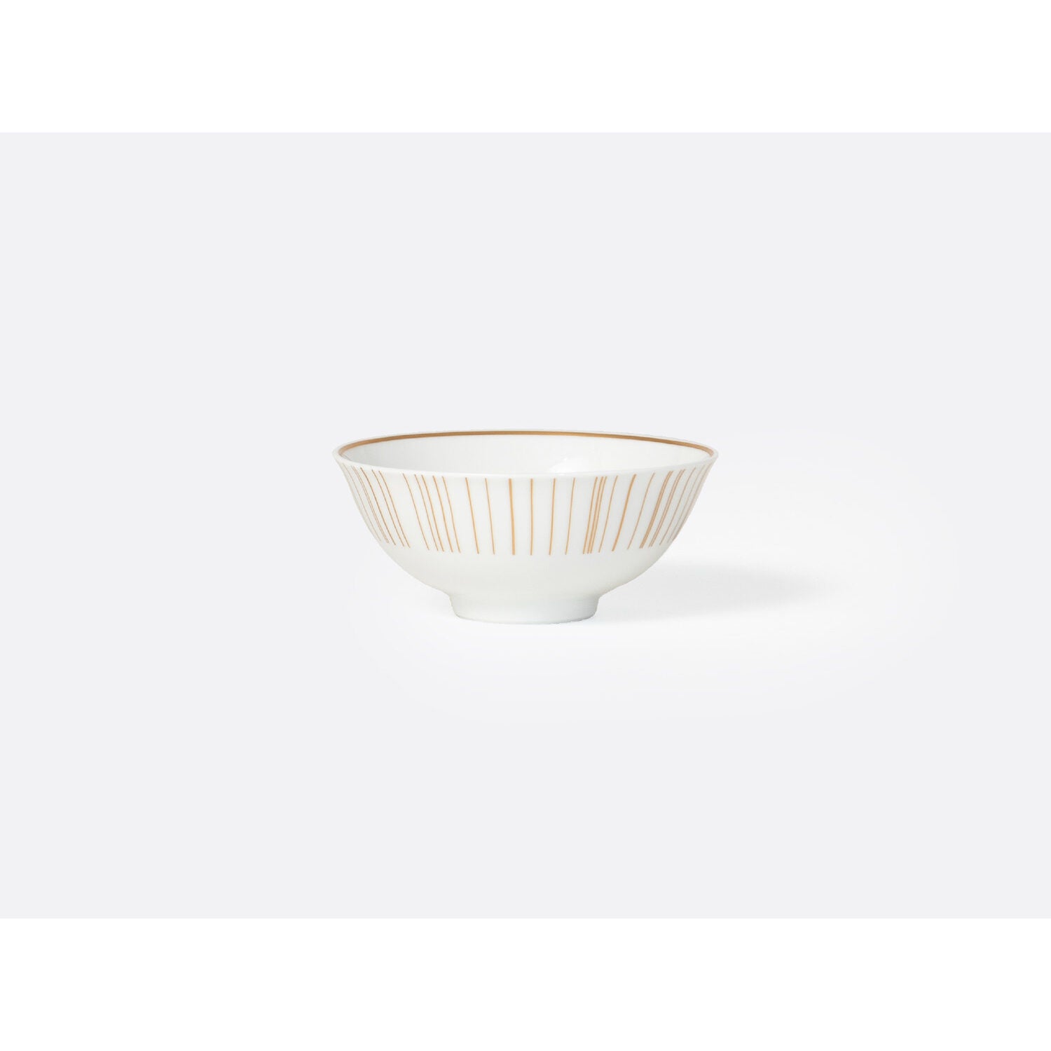 Bernardaud Rice bowl 5 oz, Limoges porcelain, Sol collection, on a white background