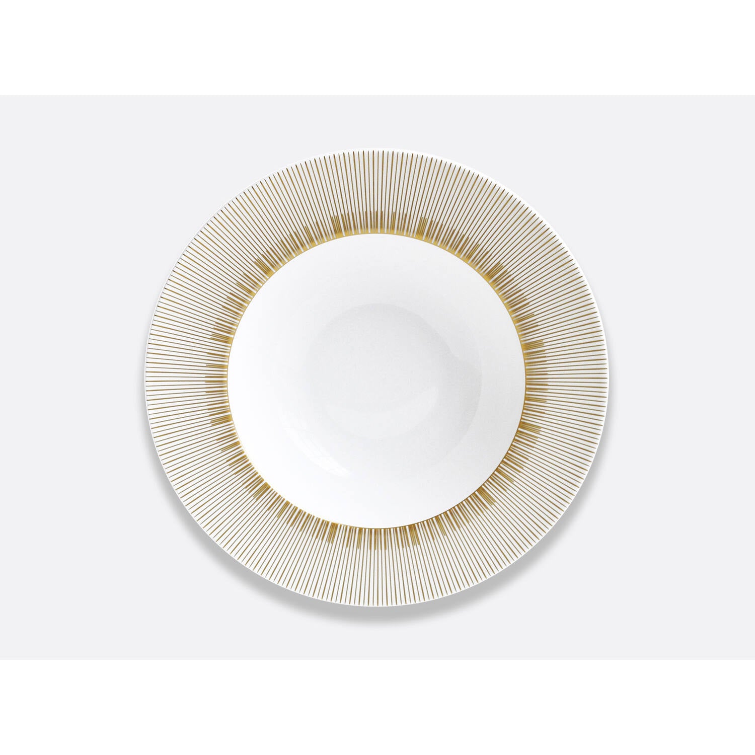 Bernardaud Rim soup 9", Limoges porcelain, Sol collection, on a white background