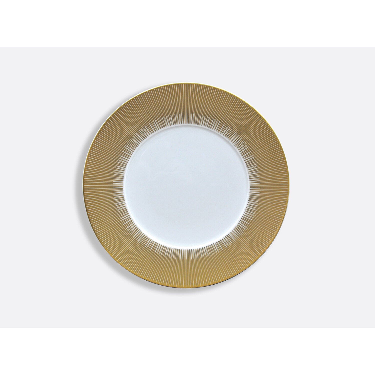 Bernardaud Service plate 12.2", Limoges porcelain, Sol collection, on a white background