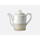 Bernardaud Coffee pot 12 cups 34 oz, Limoges porcelain, Soleil Levant collection, on a white background