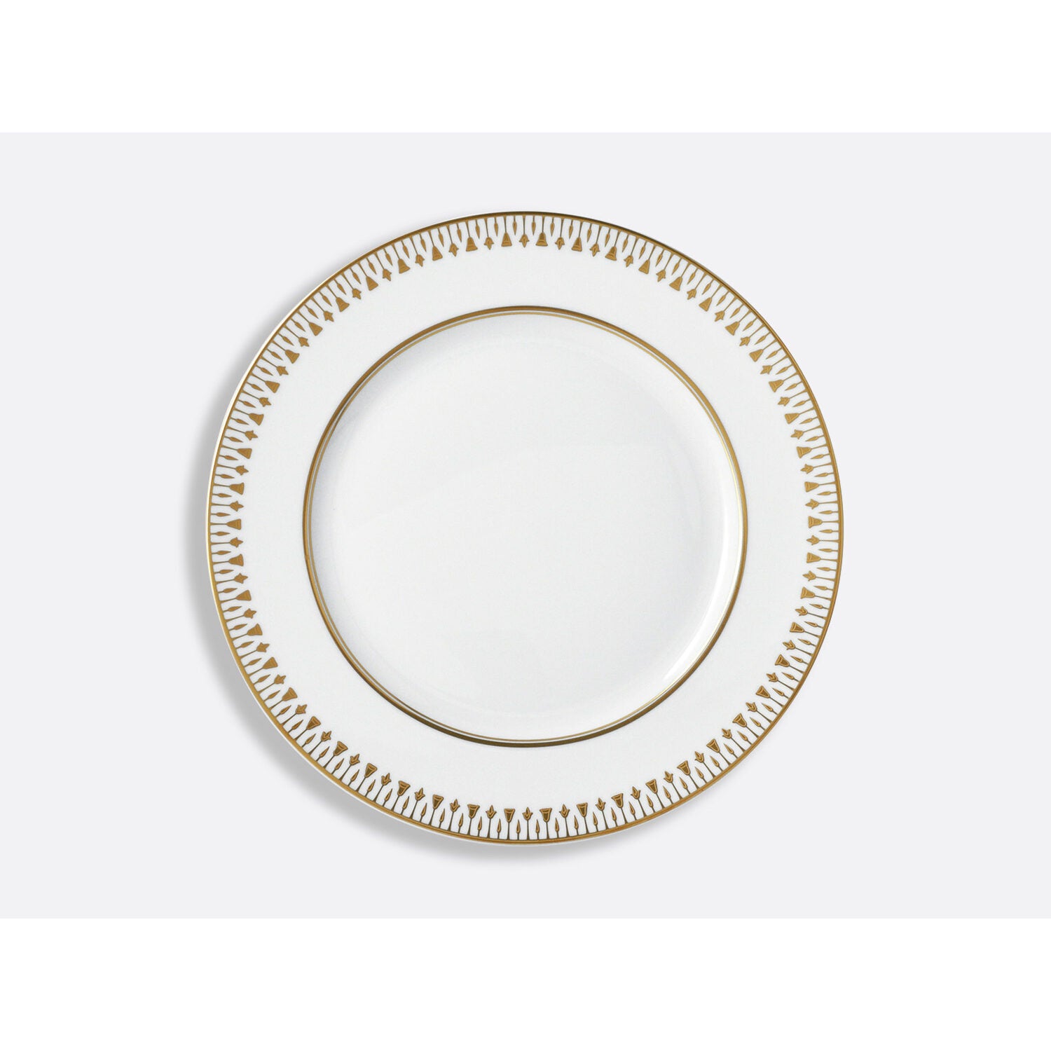 Bernardaud Dinner plate 10.5", Limoges porcelain, Soleil Levant collection, on a white background