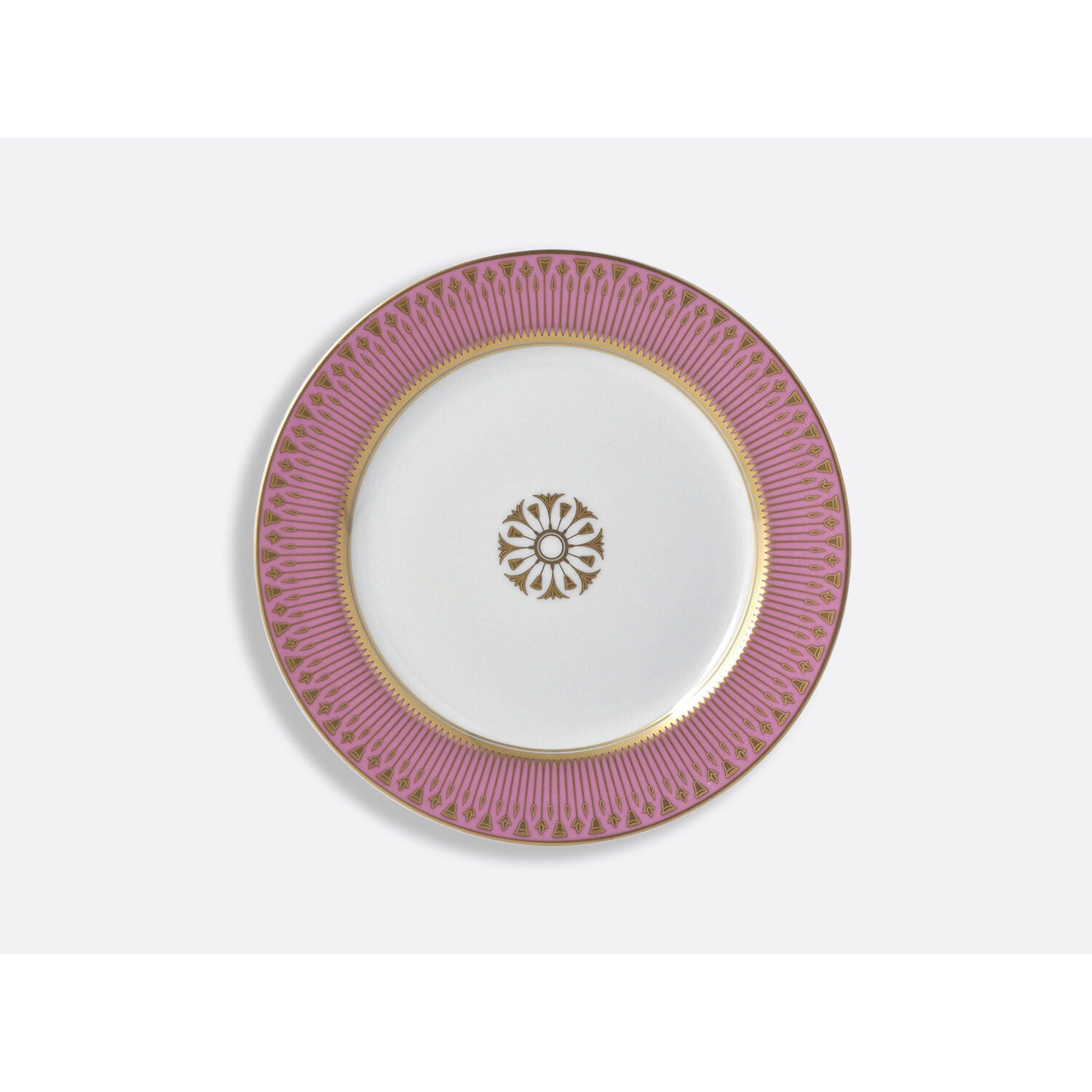 Bernardaud Gift box set of 4 assorted salad plates 8.3", Limoges porcelain, Soleil Levant collection, detail view