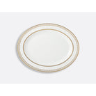 Bernardaud Oval platter 15", Limoges porcelain, Soleil Levant collection, on a white background
