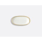 Bernardaud Relish dish 9" x 5", Limoges porcelain, Soleil Levant collection, on a white background