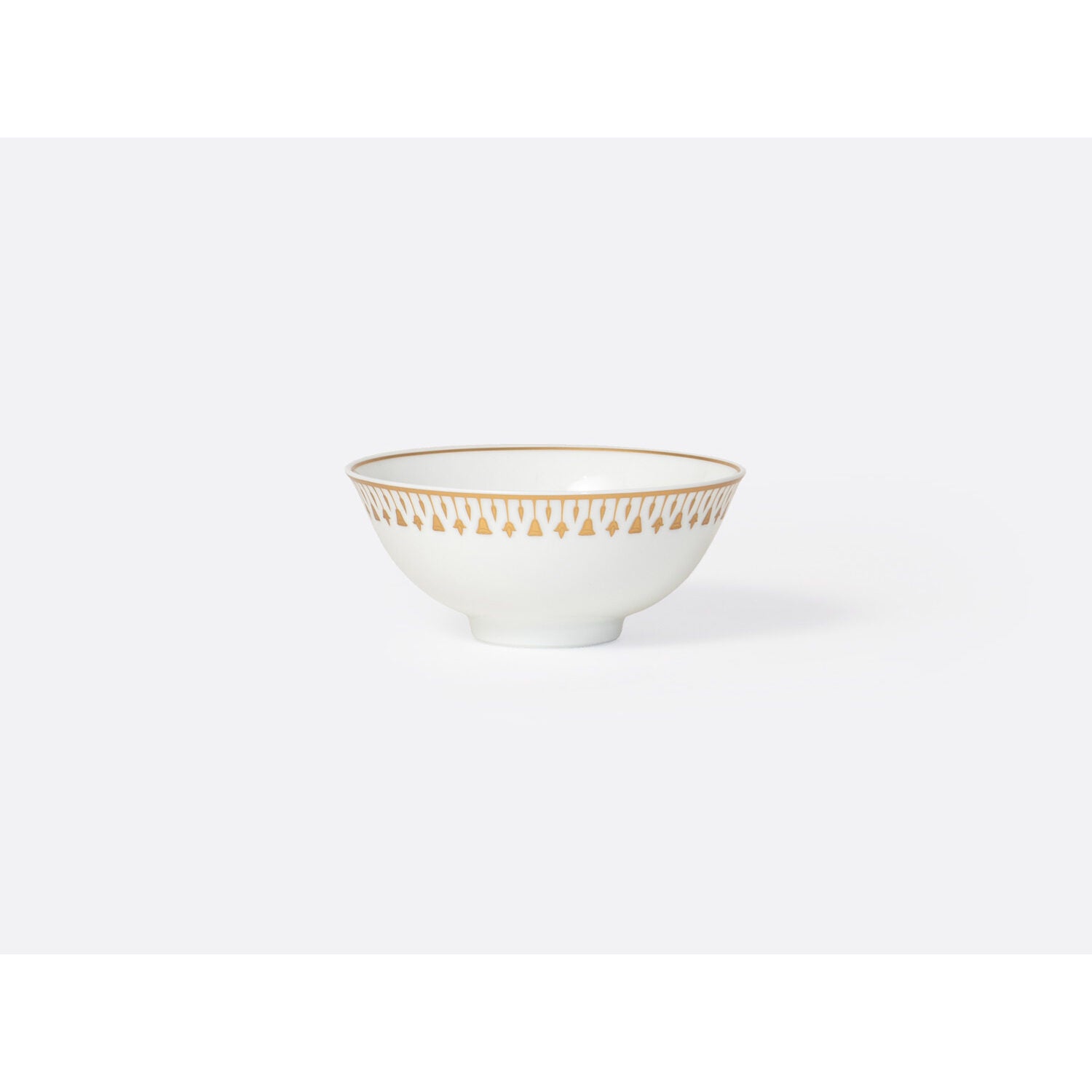 Bernardaud Rice bowl 5 oz, Limoges porcelain, Soleil Levant collection, on a white background