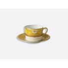Bernardaud Tea cup and saucer 5 oz, Limoges porcelain, Splendid collection, on a white background