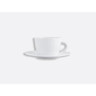 Bernardaud Tea cup and saucer 5 oz Twist, Limoges porcelain, detail view