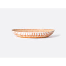 Bernardaud Coupe oval platter 16" x 11.4", Limoges porcelain, Terra Rosa collection, detail view