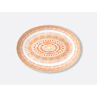 Bernardaud Coupe oval platter 16" x 11.4", Limoges porcelain, Terra Rosa collection, on a white background