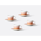 Bernardaud Espresso cup and saucer gift box 2.1 oz, Limoges porcelain, Terra Rosa collection, detail view