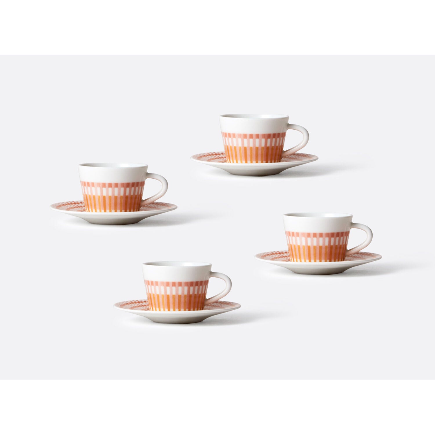Bernardaud Espresso cup and saucer gift box 2.1 oz, Limoges porcelain, Terra Rosa collection, detail view