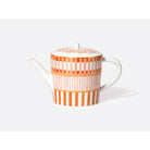 Bernardaud Hot beverage server 34 oz, Limoges porcelain, Terra Rosa collection, on a white background