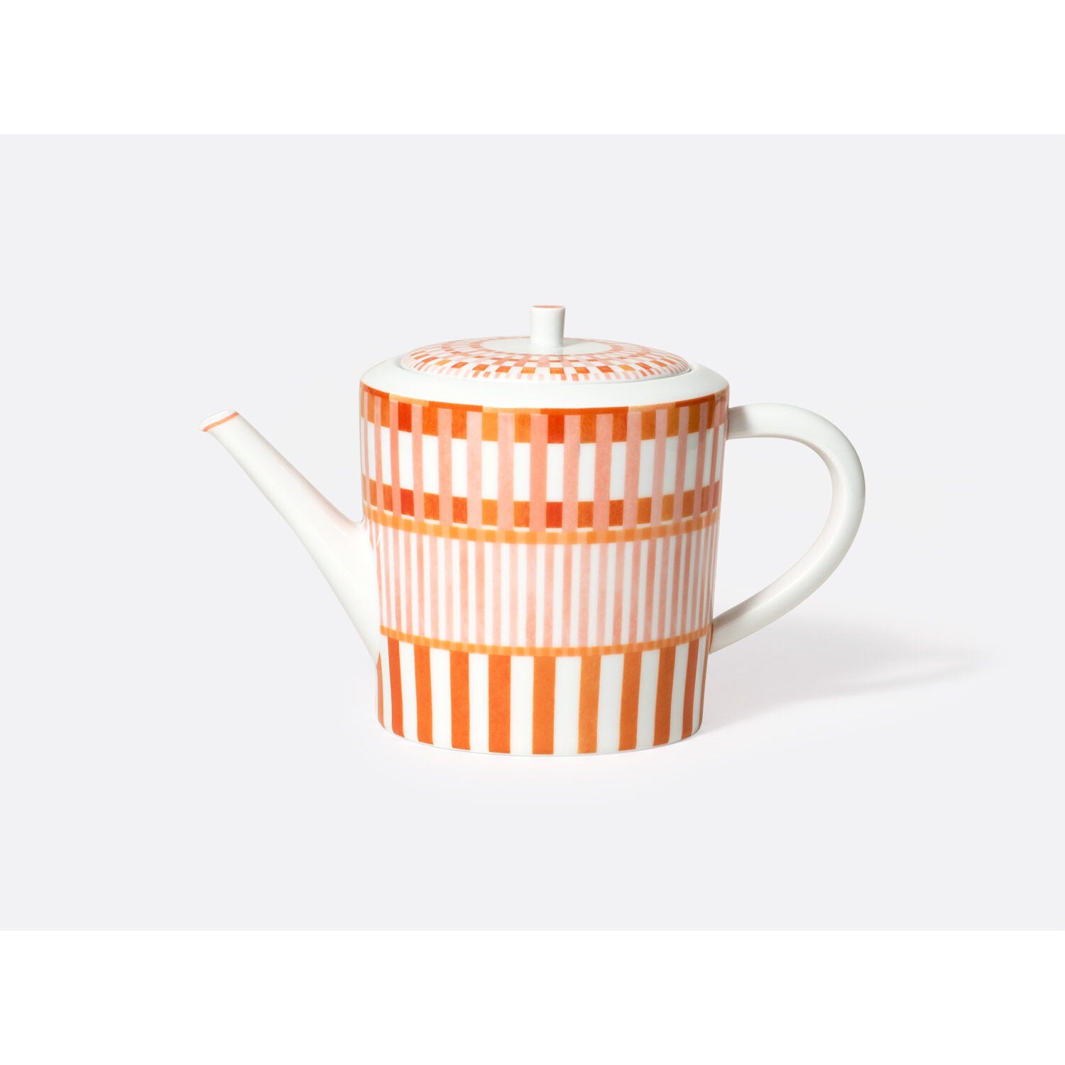 Bernardaud Hot beverage server 34 oz, Limoges porcelain, Terra Rosa collection, on a white background