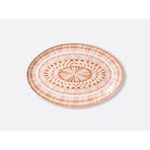 Bernardaud Oval platter 13", Limoges porcelain, Terra Rosa collection, on a white background