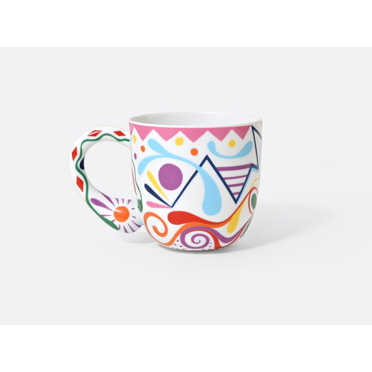 Bernardaud Mug 12 oz, Limoges porcelain, Thé Dansant collection, detail view
