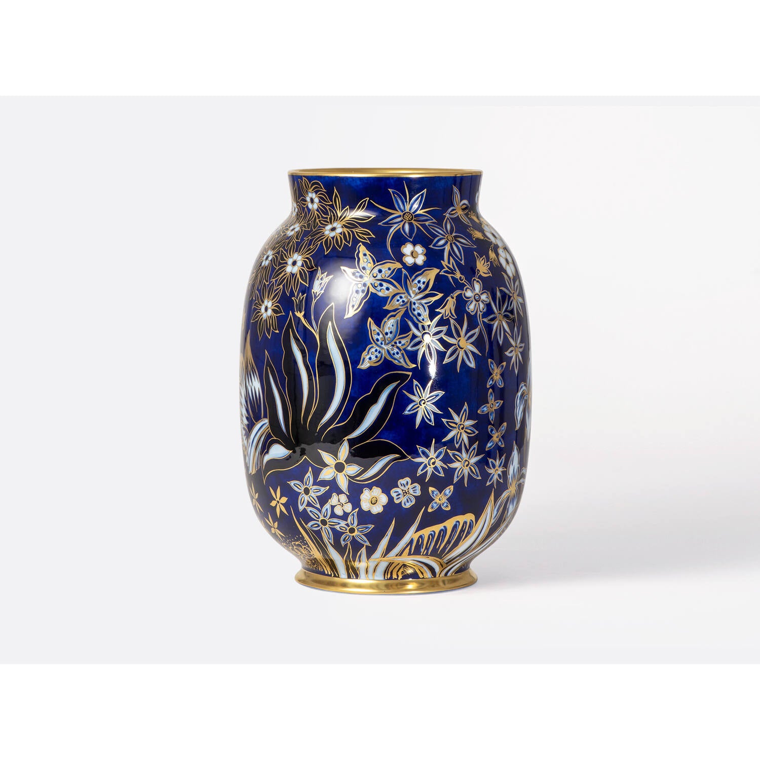 Bernardaud Toscan vase 13.6", Limoges porcelain, Vases collection, on a white background