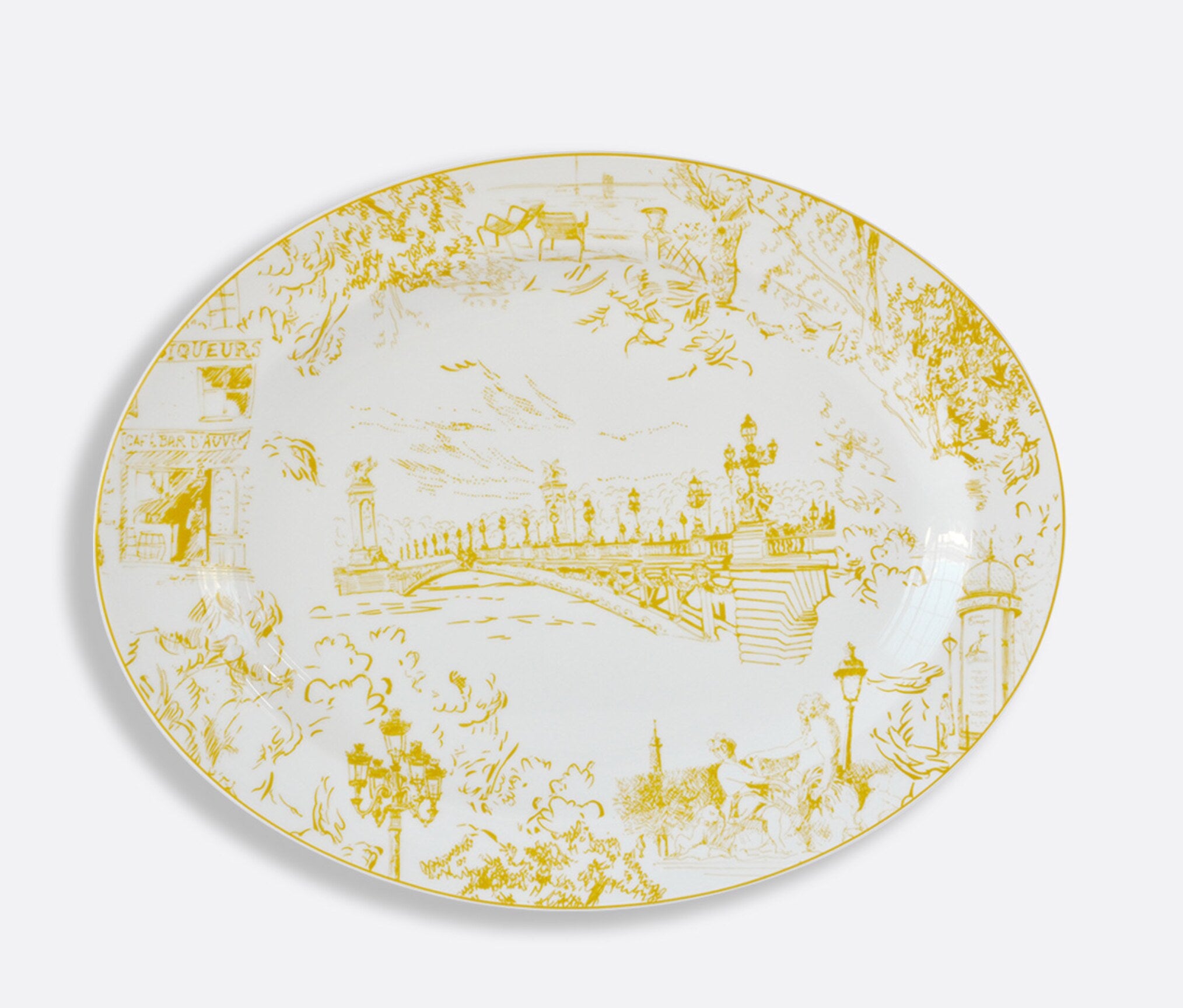 bernardaud-tout-paris-oval-platter-15"-1980-107-paris-tableware