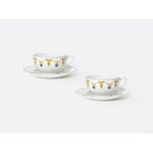 Bernardaud Breakfast cup and saucer 8.5 oz, Limoges porcelain, Trianon collection, detail view