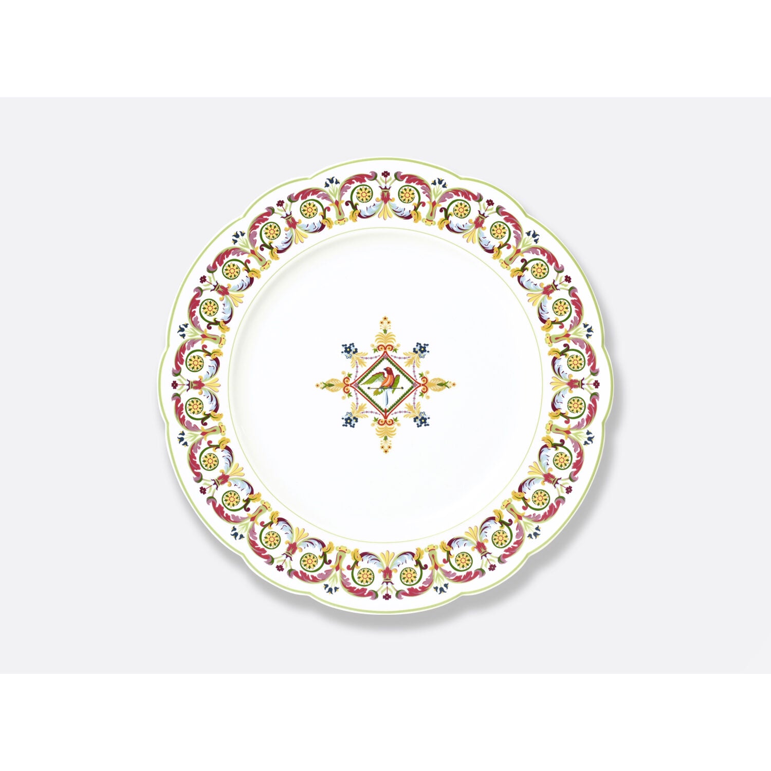 Bernardaud Dinner plate 10.5", Limoges porcelain, Trianon collection, on a white background