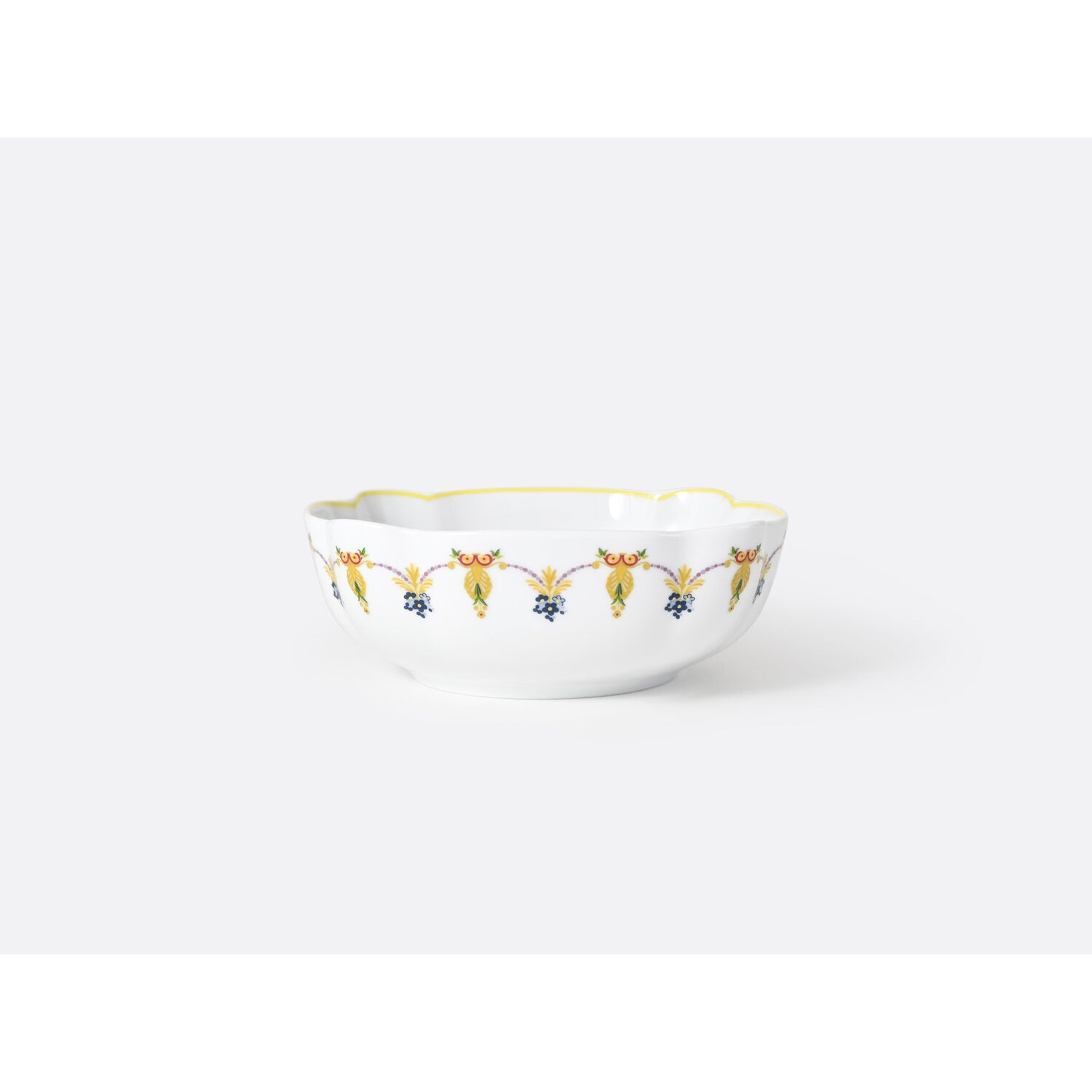 Bernardaud Jatte carrée, Limoges porcelain, Trianon collection, on a white background
