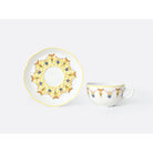 Bernardaud Tea cup and saucer gift box 5 oz, Limoges porcelain, Trianon collection, detail view