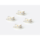 Bernardaud Tea cup and saucer gift box 5 oz, Limoges porcelain, Trianon collection, detail view
