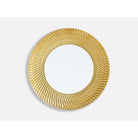Bernardaud Dinner plate 10.6", Limoges porcelain, Twist Or & Platine collection, detail view