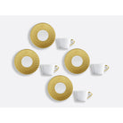 Bernardaud Espresso cup and saucer gift box - 2.8 Oz, Limoges porcelain, Twist Or & Platine collection, detail view