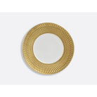 Bernardaud Salad plate 8.5", Limoges porcelain, Twist Or & Platine collection, on a white background