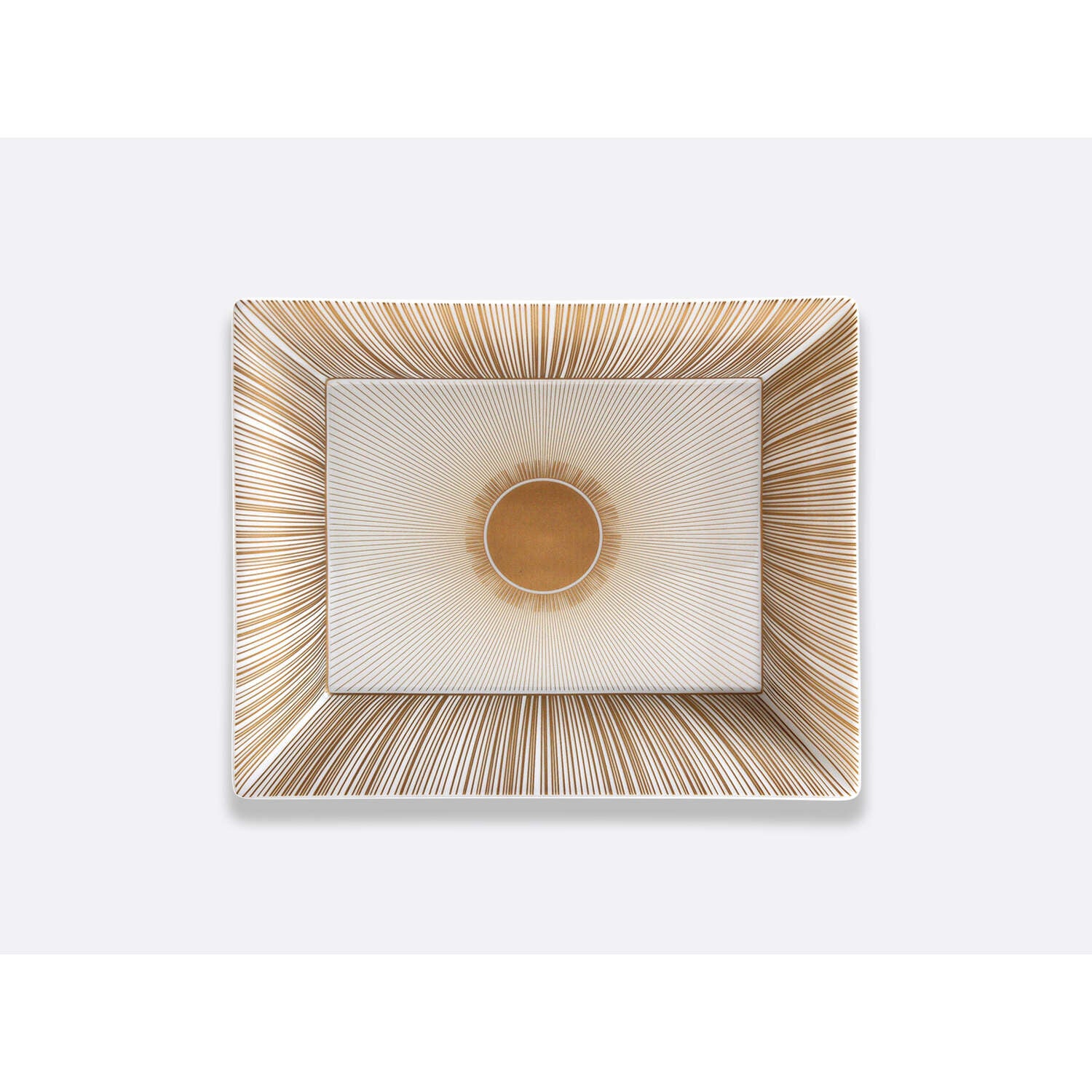 Bernardaud Valet tray 7.9 x 6.3" Sol, Limoges porcelain, on a white background