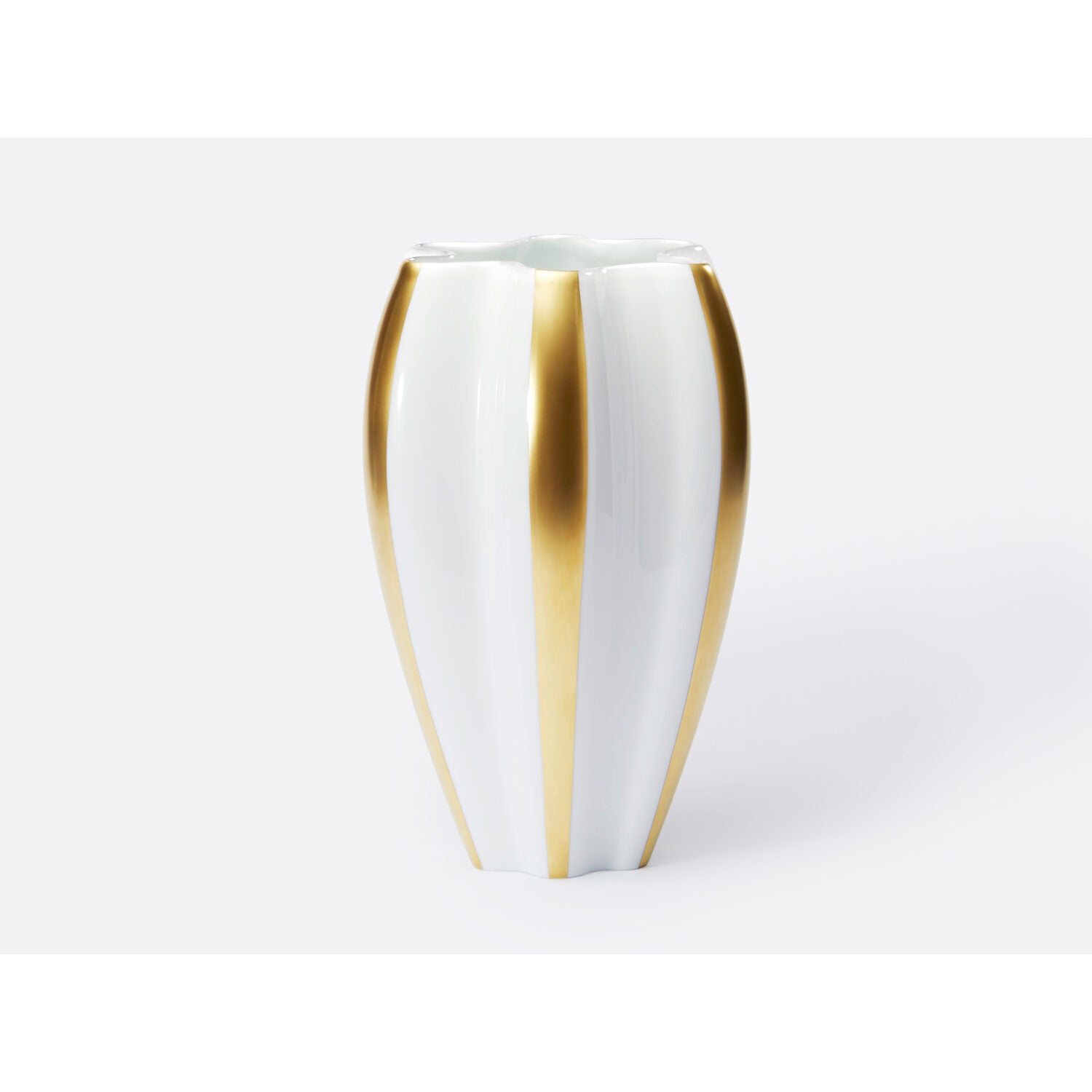 Bernardaud Vase Oro H. 11.8" in Gold, Limoges porcelain, Vases collection, detail view