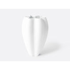 Bernardaud Vase Bianco H. 11.8" in White, Limoges porcelain, Vases collection, on a white background
