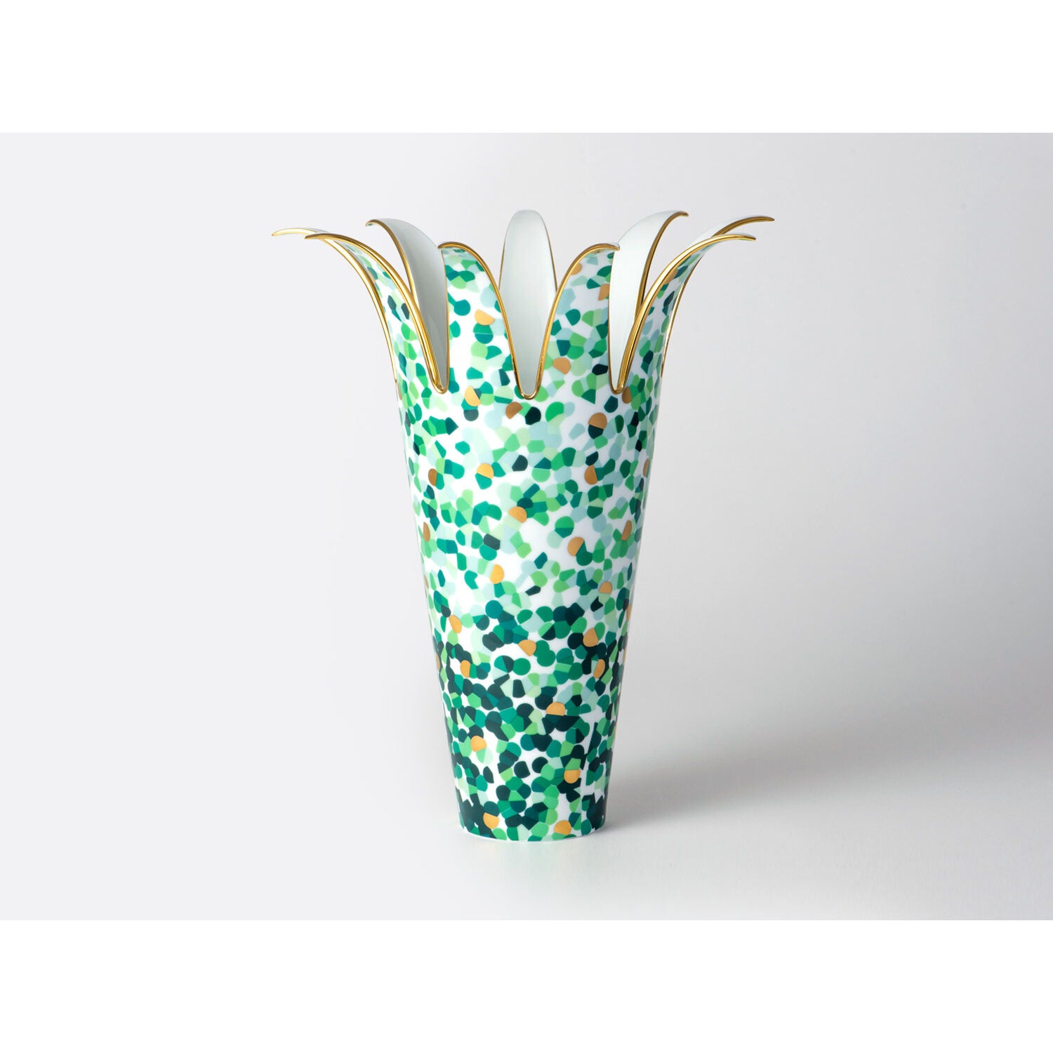 Bernardaud Vase H. 14.6", Limoges porcelain, Vases collection, on a white background
