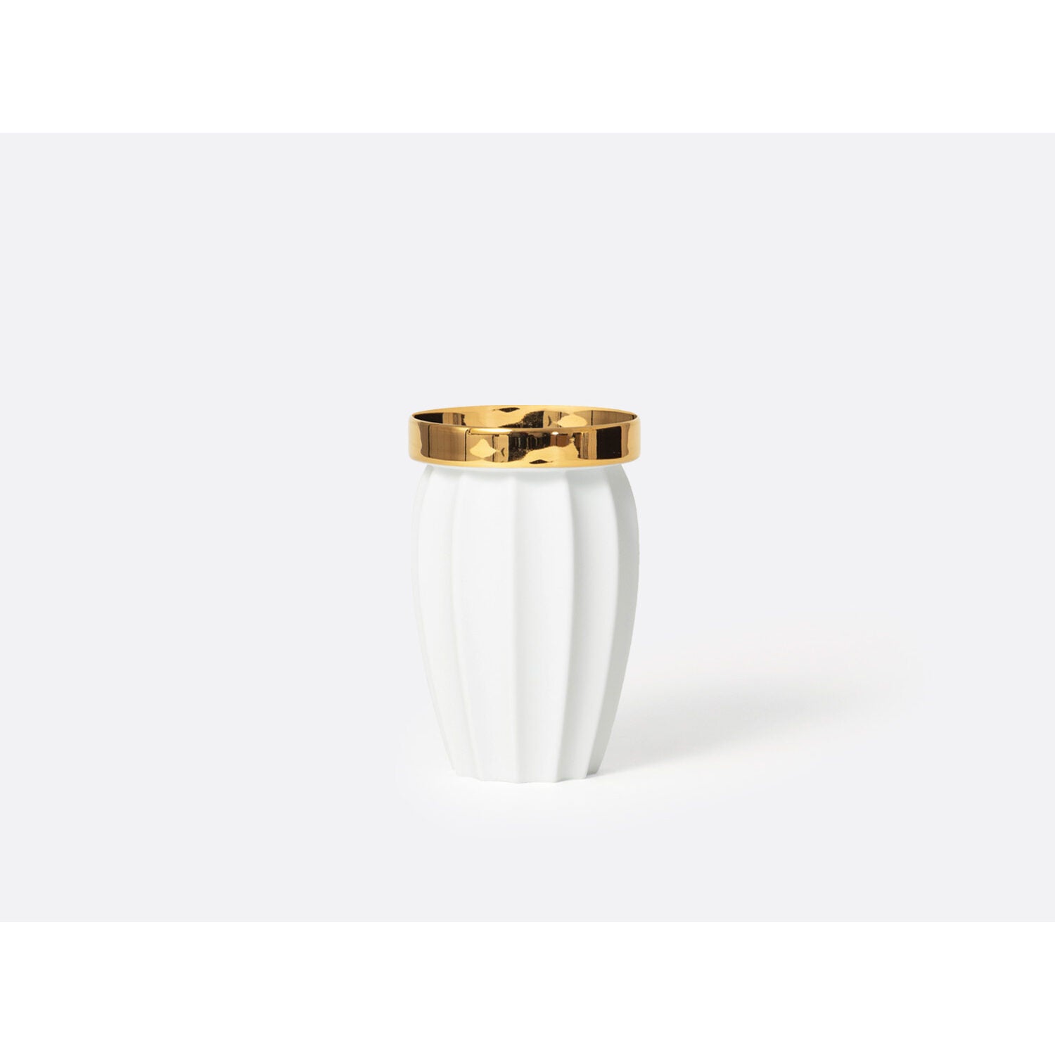 Bernardaud Vase H. 5", Limoges porcelain, Vases collection, on a white background