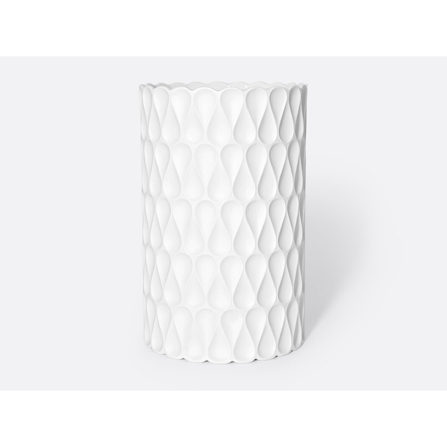 Bernardaud Vase in bisque porcelain H. 11.8", Limoges porcelain, Vases collection, on a white background